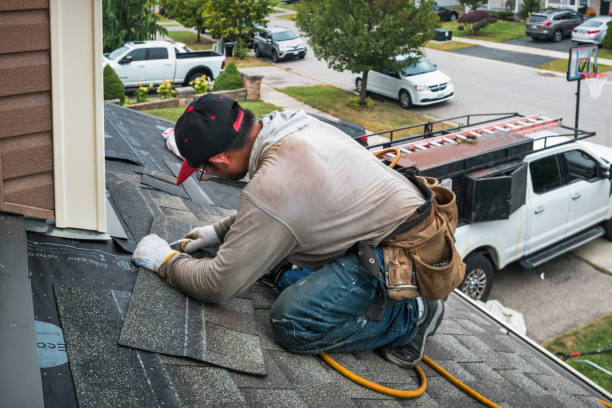 Professional Roofing technician working in Milford, PA